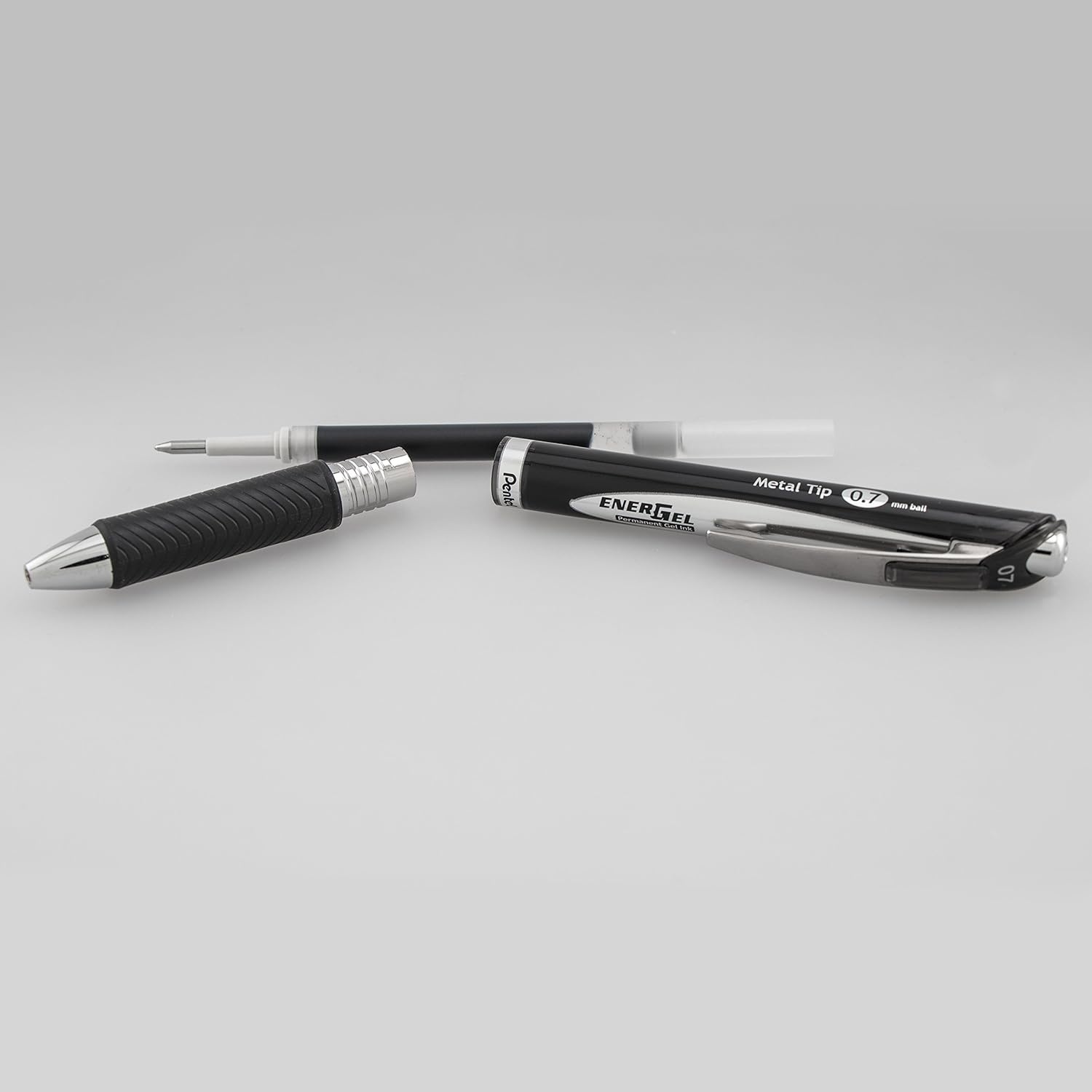 image:imagePentel EnerGel PRO Permanent Gel Pen 07mm Medium Line Red Ink Box of 12 Pens BLP77BBlack