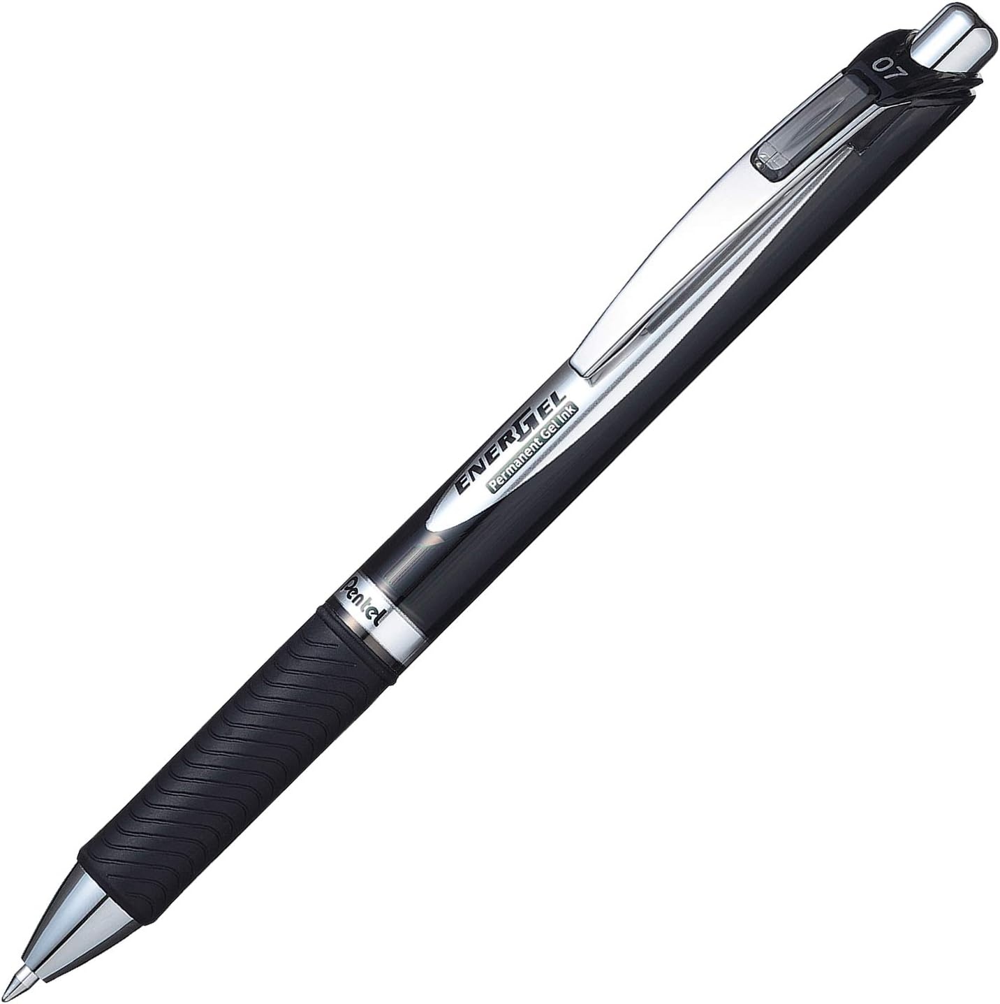 image:imagePentel EnerGel PRO Permanent Gel Pen 07mm Medium Line Red Ink Box of 12 Pens BLP77BBlack