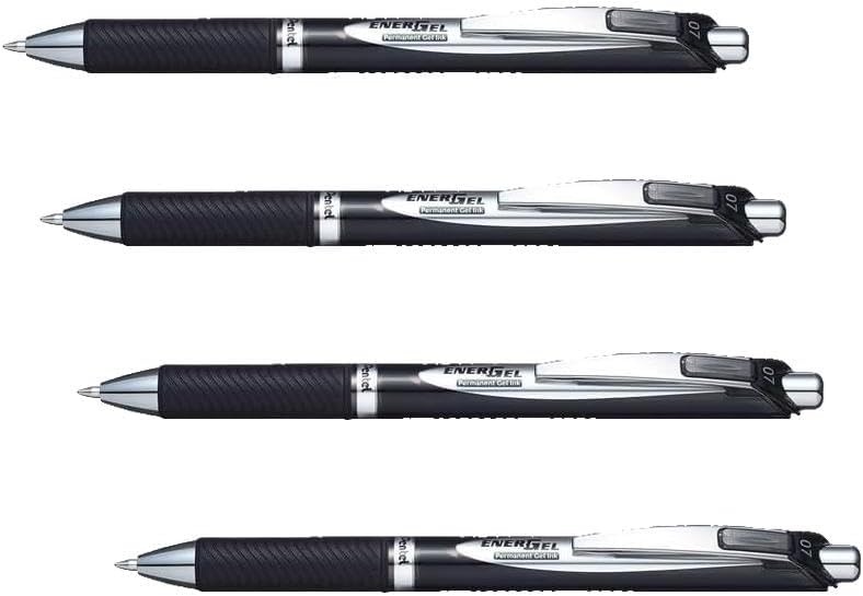 image:imagePentel EnerGel PRO Permanent Gel Pen 07mm Medium Line Red Ink Box of 12 Pens BLP77BBlack