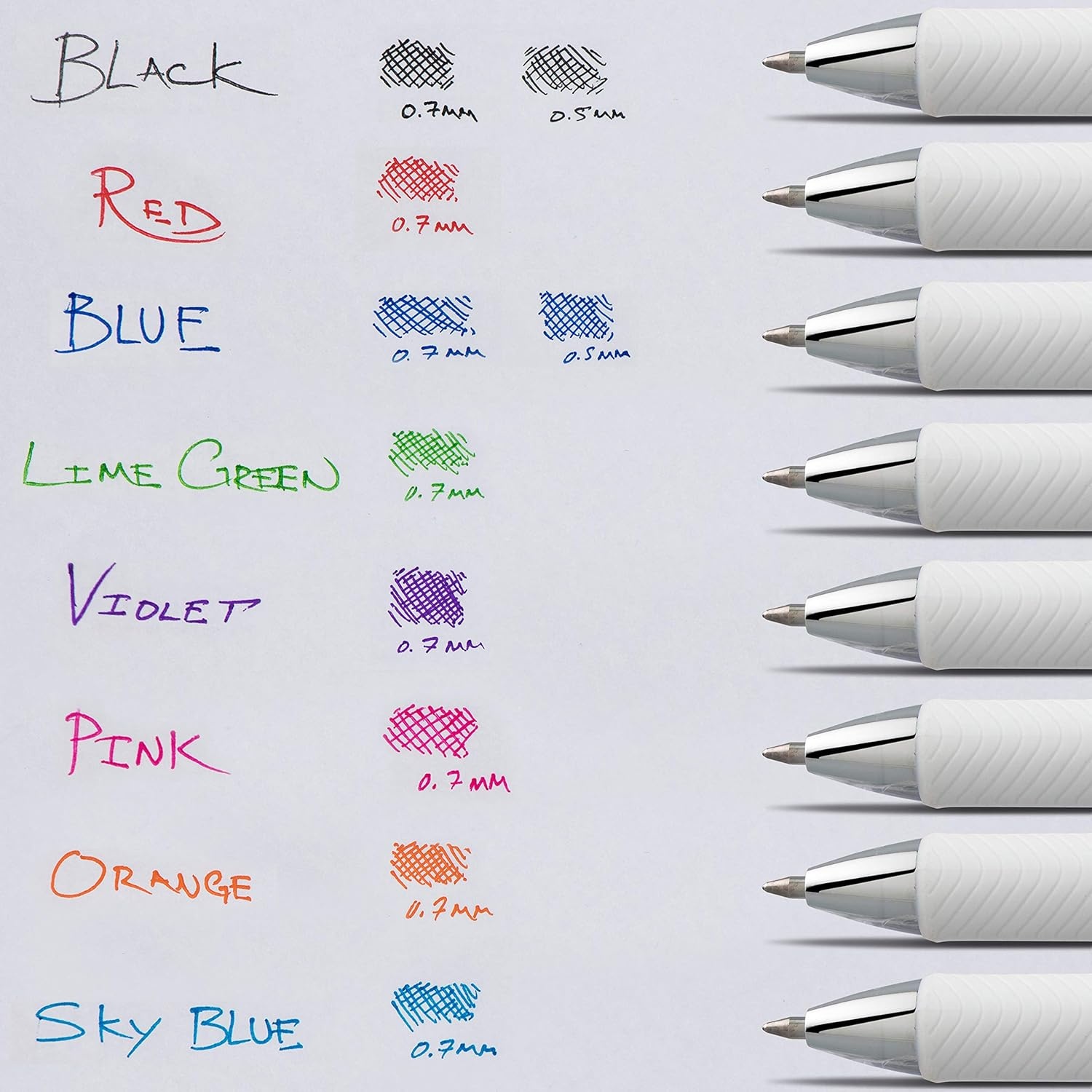 image:imagePentel EnerGel Pearl Deluxe RTX Liquid Gel Pen 05mm Fine Line Needle Tip BLN75WBP2ACBlack