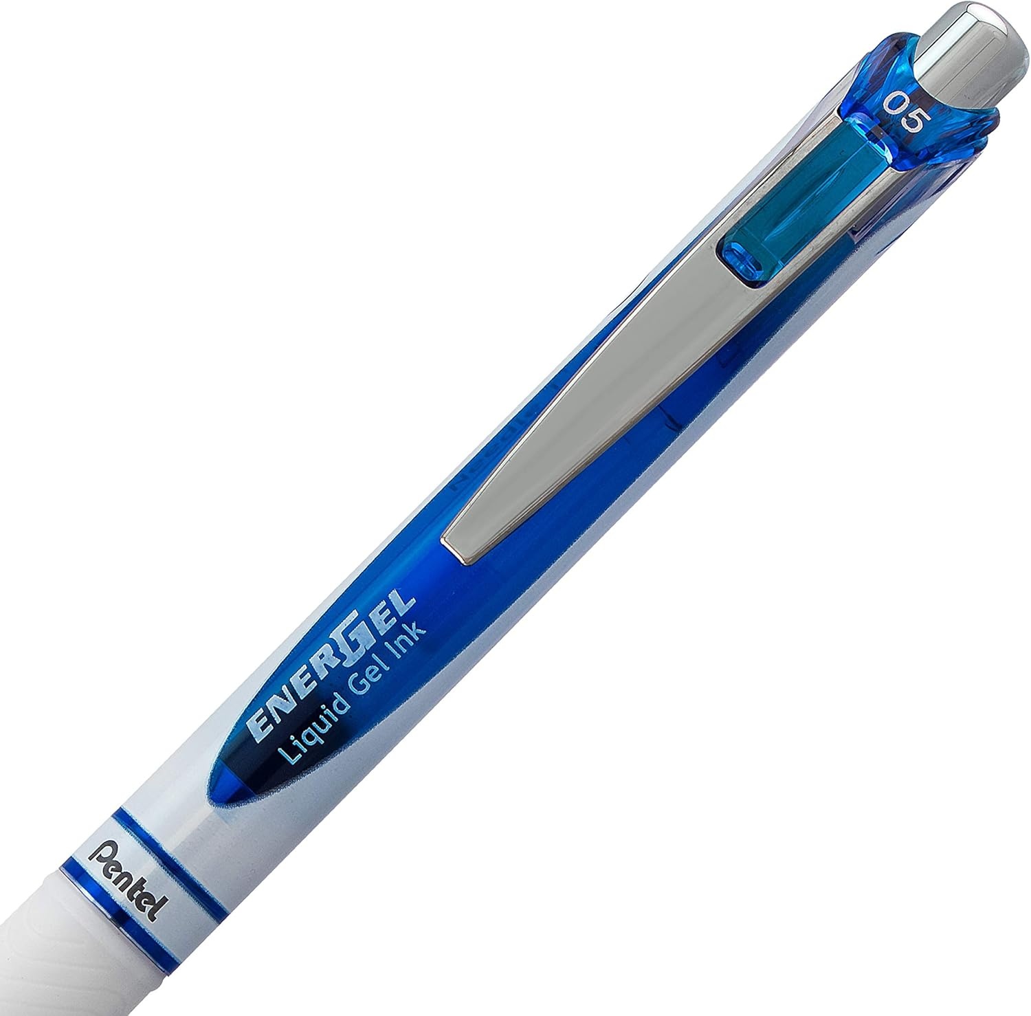 image:imagePentel EnerGel Pearl Deluxe RTX Liquid Gel Pen 05mm Fine Line Needle Tip BLN75WBP2ACBlackBlue