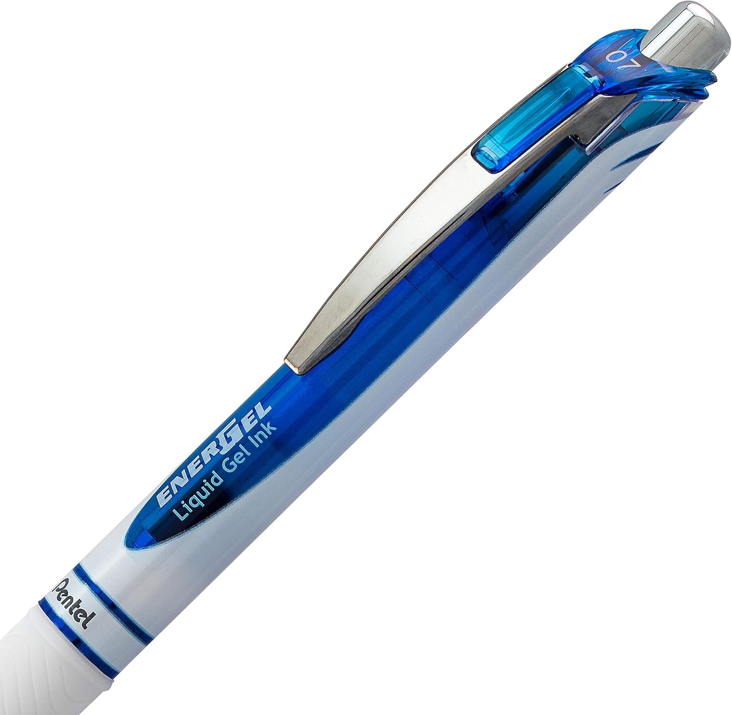 image:imagePentel EnerGel Pearl Deluxe RTX Retractable Liquid Gel Pen 07mm Accent Black Ink 2 Pack BL77WBP2ABlue