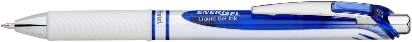 image:imagePentel EnerGel Pearl Deluxe RTX Retractable Liquid Gel Pen 07mm Accent Black Ink 2 Pack BL77WBP2ABlue
