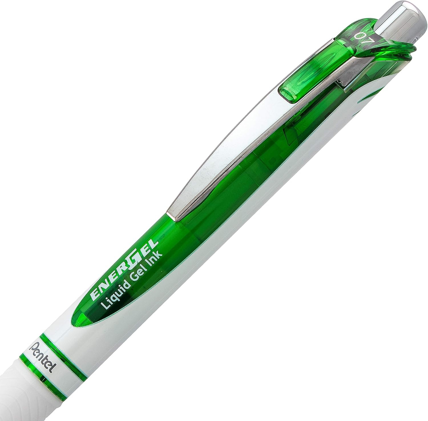 image:imagePentel EnerGel Pearl Deluxe RTX Retractable Liquid Gel Pen 07mm Accent Violet Ink Box of 12 BL77PWVLime Green