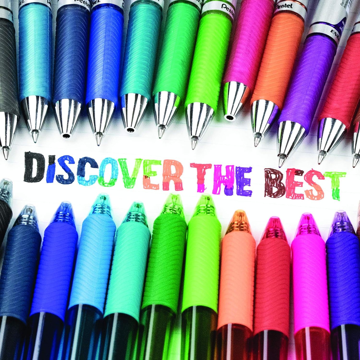 image:imagePentel EnerGel Pearl Deluxe RTX Retractable Liquid Gel Pen 07mm Accent Violet Ink Box of 12 BL77PWVPink