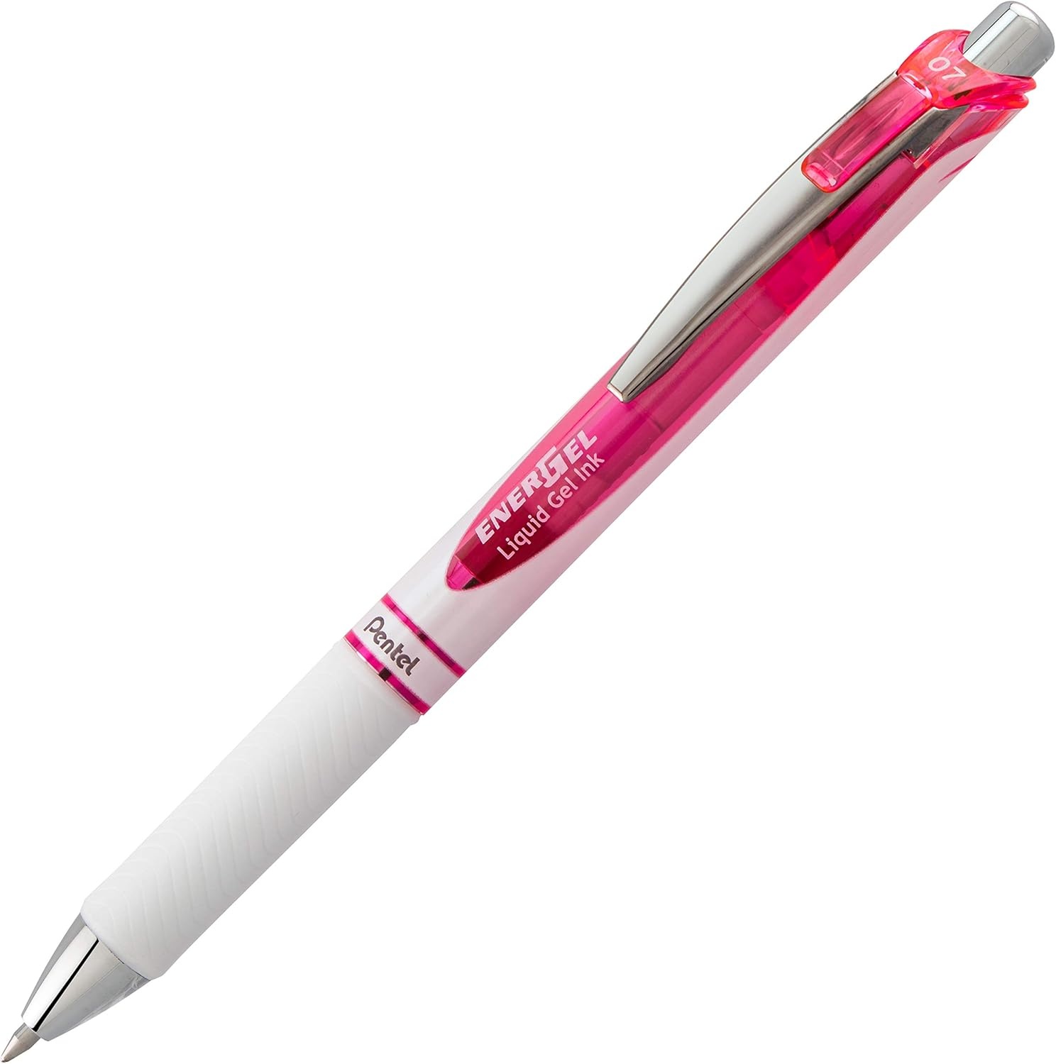 image:imagePentel EnerGel Pearl Deluxe RTX Retractable Liquid Gel Pen 07mm Accent Violet Ink Box of 12 BL77PWVPink