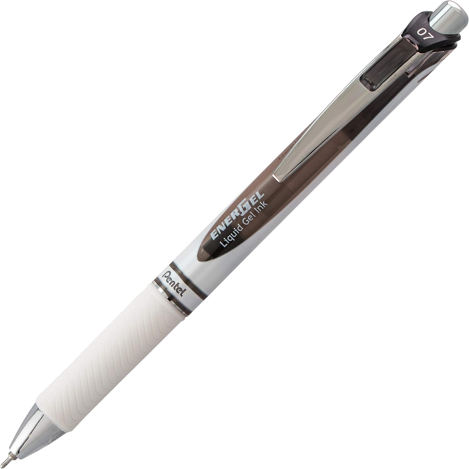 image:imagePentel EnerGel Pearl RTX Retractable Liquid Gel Pen 07mm Medium Line Needle Tip Black Ink 12 pack BLN77PWABlack