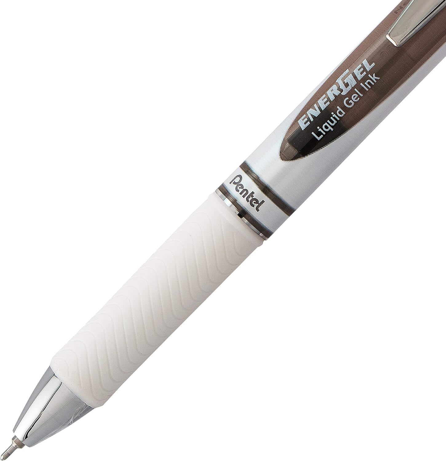 image:imagePentel EnerGel Pearl RTX Retractable Liquid Gel Pen 07mm Medium Line Needle Tip Black Ink 12 pack BLN77PWABlack