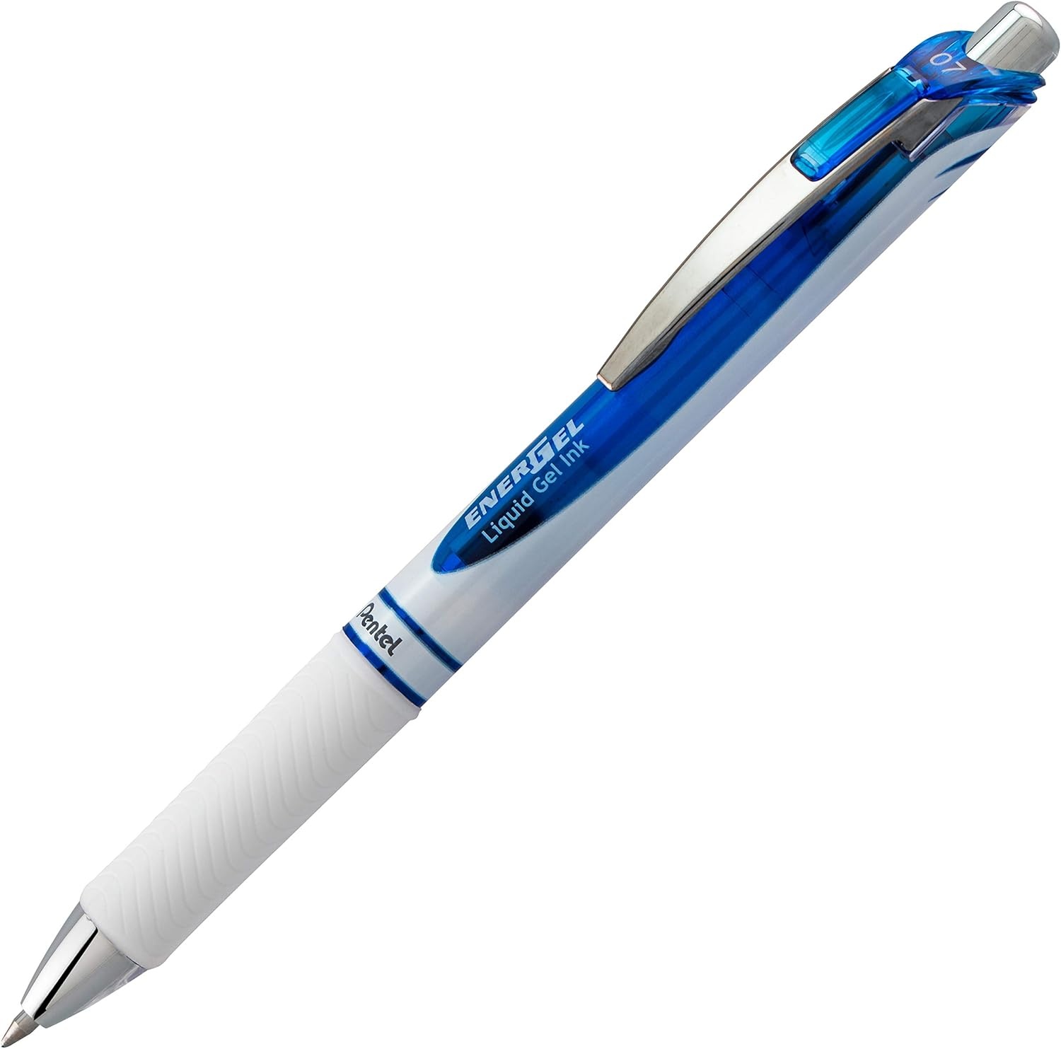 image:imagePentel EnerGel Pearl Retractable Liquid Gel Pen 07mm Medium Line Blue Ink 8Pk BL77PWBP8C
