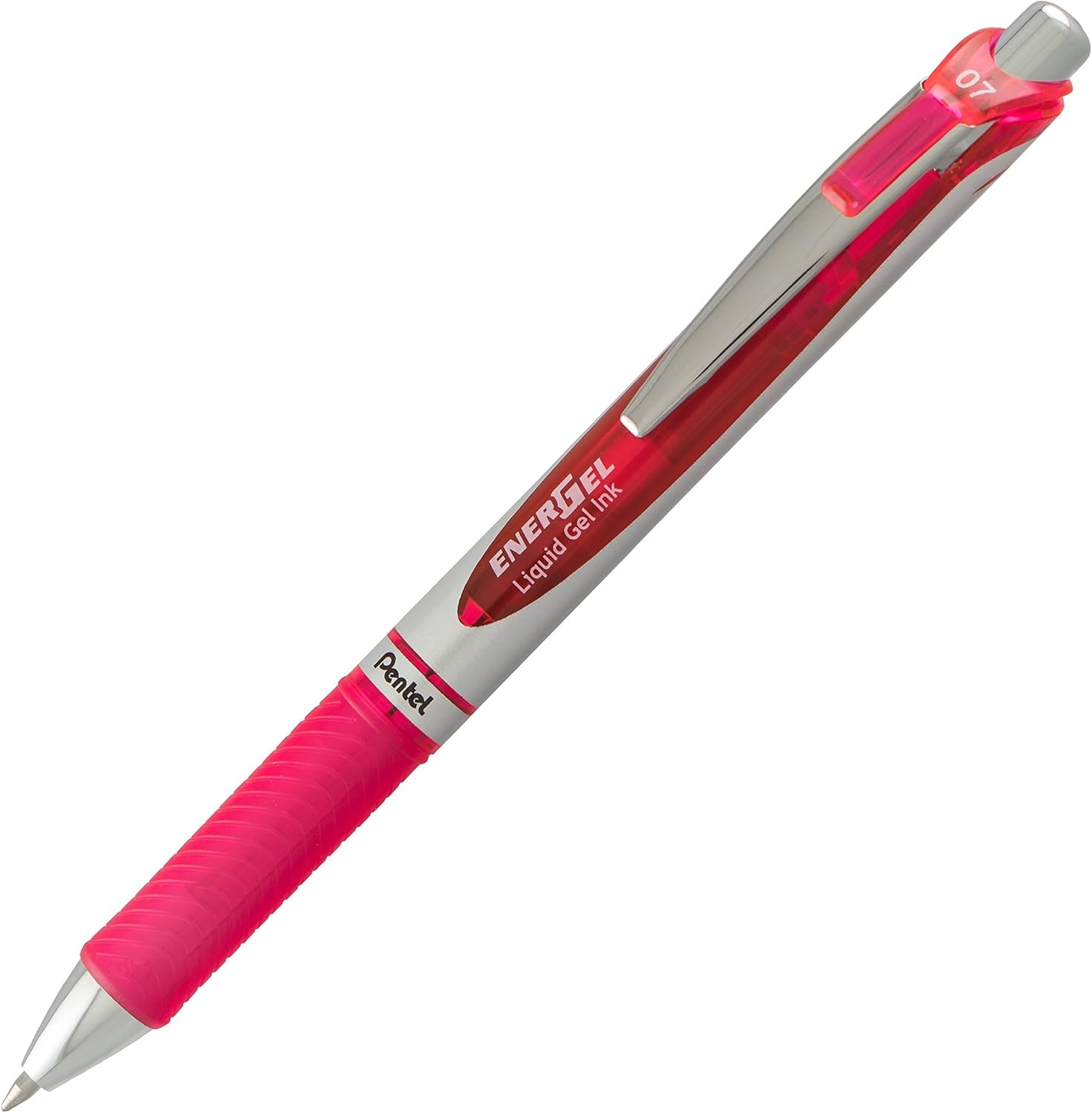image:imagePentel EnerGel RTX Retractable Liquid Gel Pen 07mm Medium Line Metal Tip Green Ink Pack of 2 BL77BP2DPink