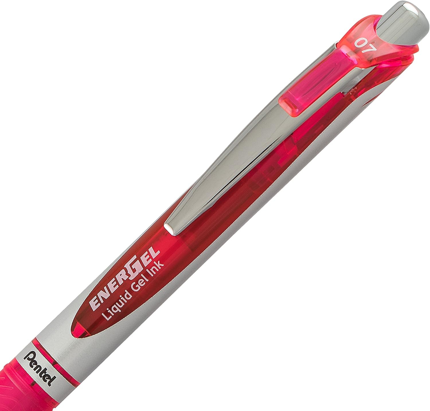 image:imagePentel EnerGel RTX Retractable Liquid Gel Pen 07mm Medium Line Metal Tip Green Ink Pack of 2 BL77BP2DPink