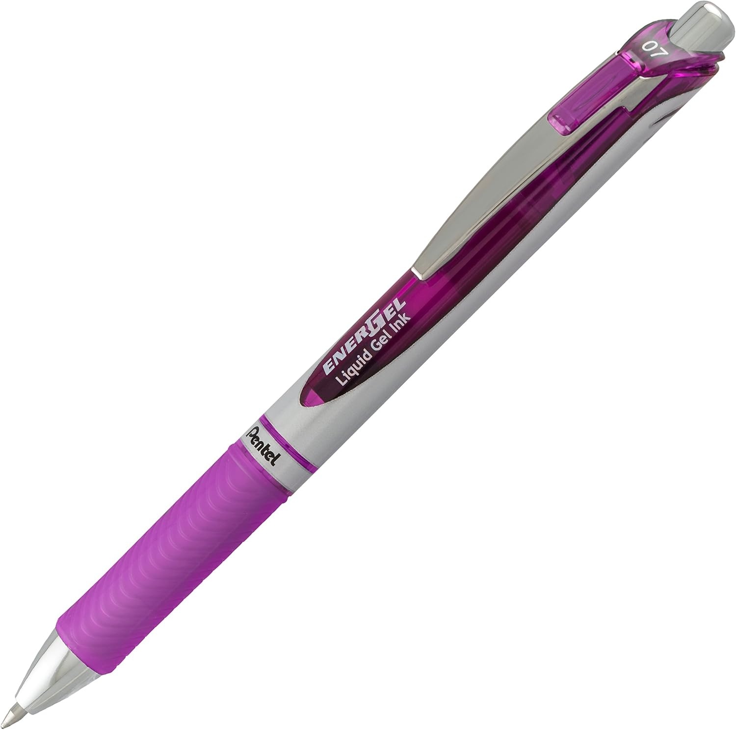 image:imagePentel EnerGel RTX Retractable Liquid Gel Pen 07mm Medium Line Metal Tip Green Ink Pack of 2 BL77BP2DViolet
