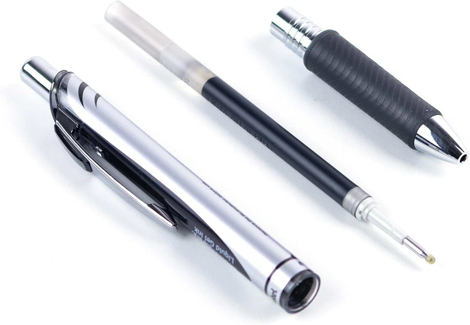 image:imagePentel EnerGel RTX Retractable Liquid Gel Pen 07mm Metal Tip Medium Line Navy Blue Ink Box of 12 BL77CABlack