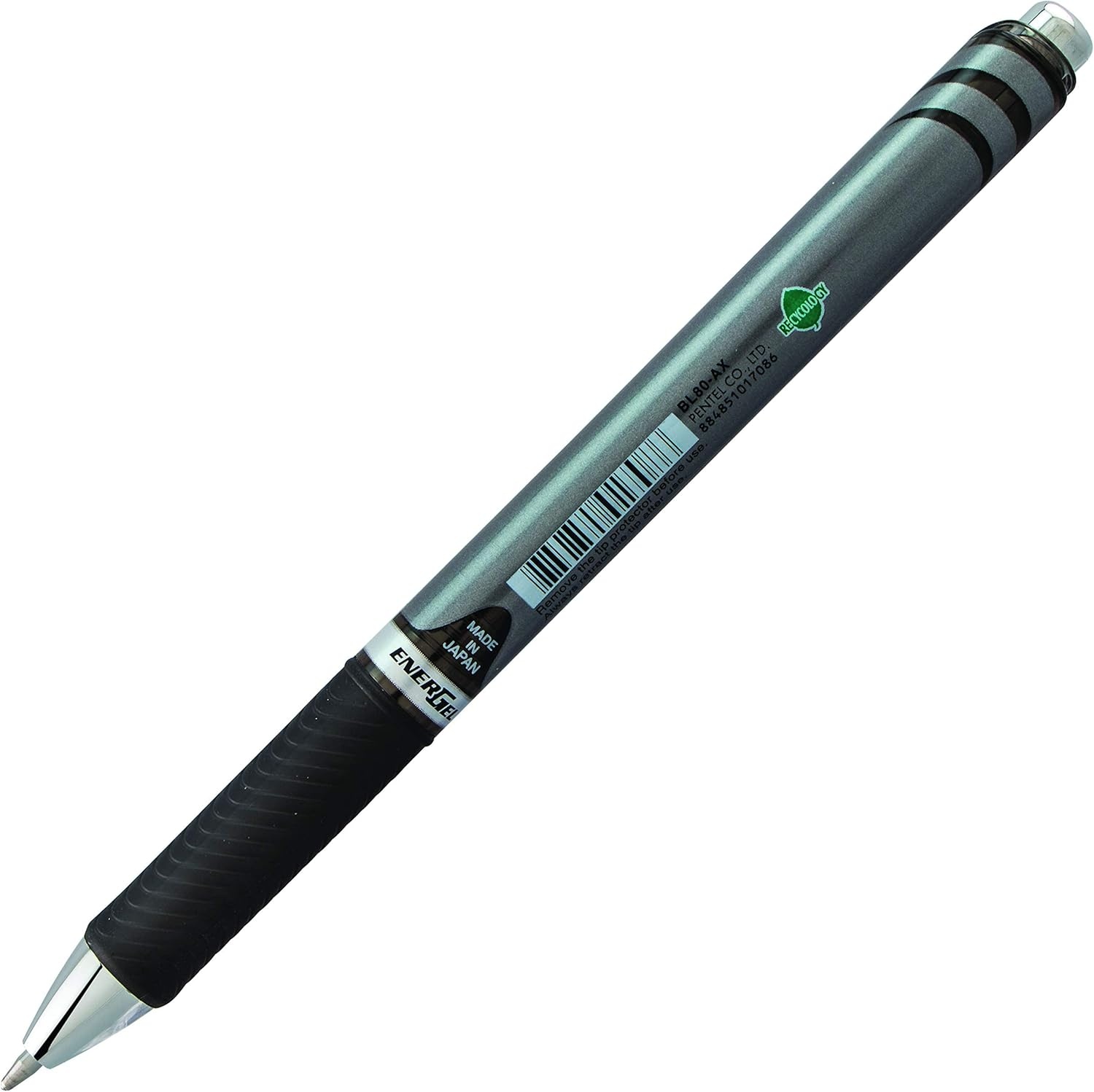 image:imagePentel EnerGel RTX Retractable Liquid Gel Pen Bold Line Metal Tip Violet Ink BL80V Pack of 1 12 Count TotalBlack