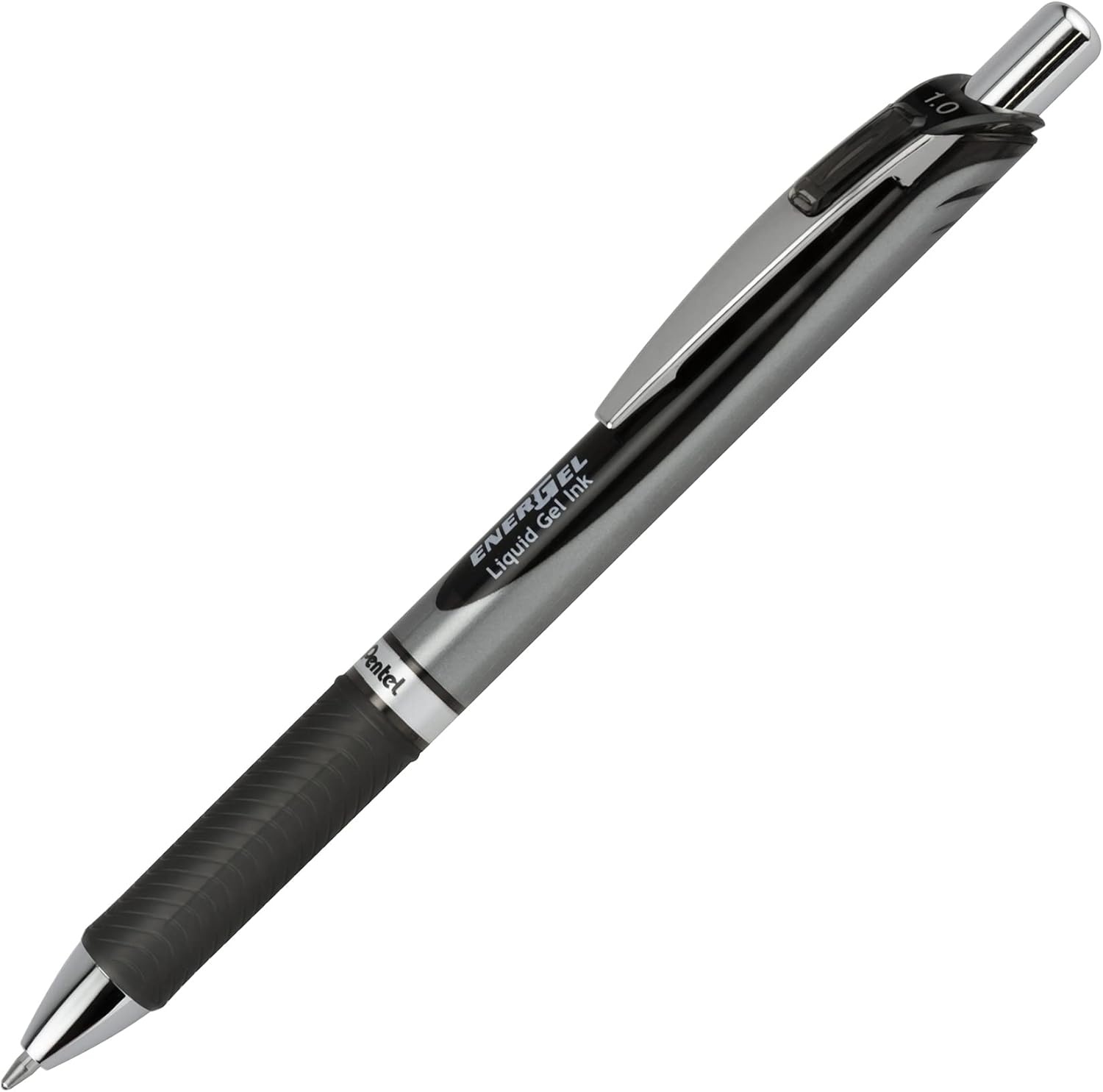 image:imagePentel EnerGel RTX Retractable Liquid Gel Pen Bold Line Metal Tip Violet Ink BL80V Pack of 1 12 Count TotalBlack