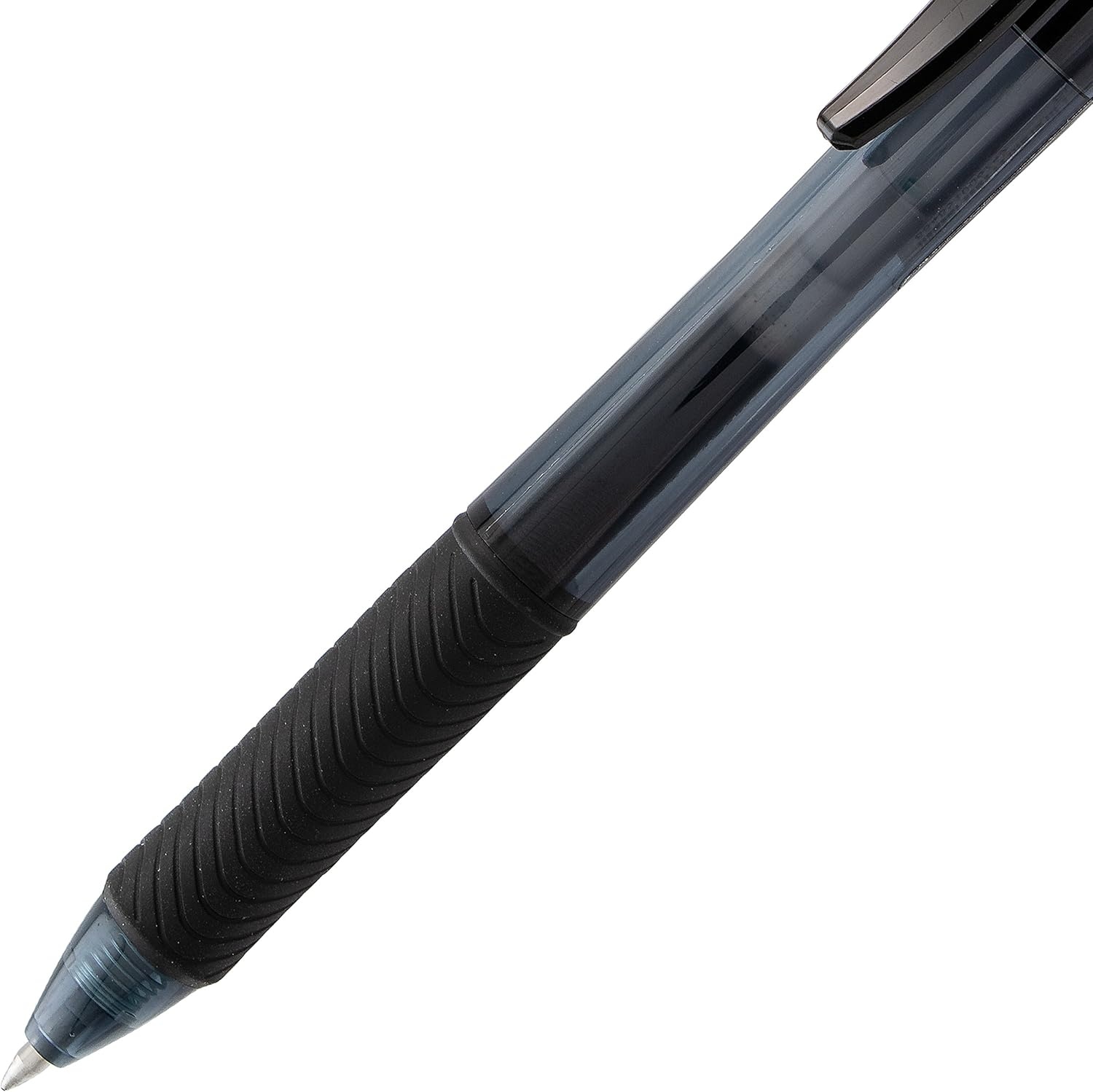 image:imagePentel EnerGelX Retractable Liquid Gel Pen 07 mm Medium Line Black Ink Box of 12 BL107A