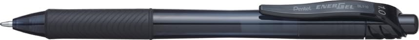 image:imagePentel EnerGelX Retractable Liquid Gel Pen 10mm Bold Line Black Ink Box of 12 BL110A