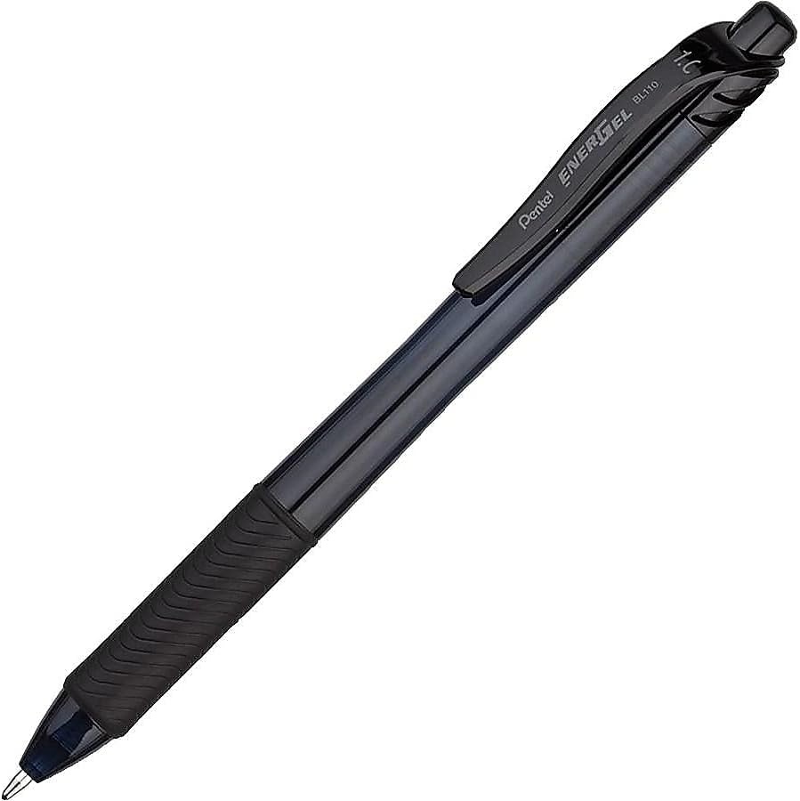 image:imagePentel EnerGelX Retractable Liquid Gel Pen 10mm Bold Line Black Ink Box of 12 BL110A