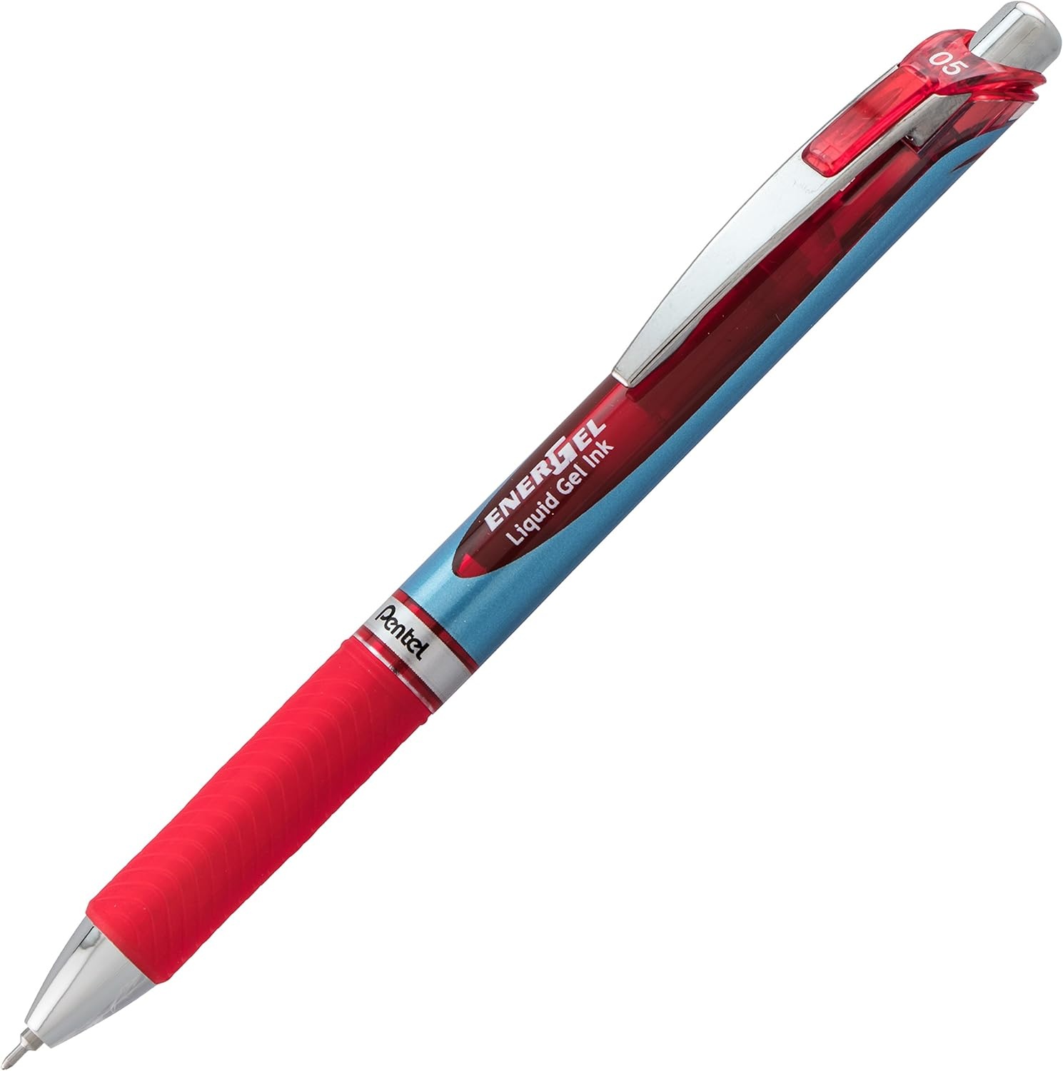 image:imagePentel Gel Ink Pen EnerGel RTX Retractable Gel Pen 05mm Needle Tip Red Ink 3 Pack BLN75BP3BRed