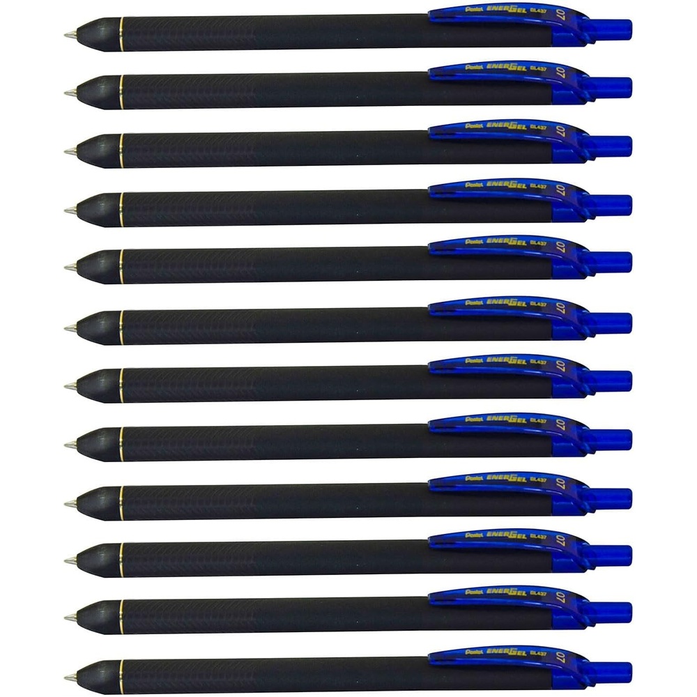 image:imagePentel EnerGel Kuro Liquid Gel Pen 07mm Medium line Orange Ink 12 Pack BL437R1FBlue