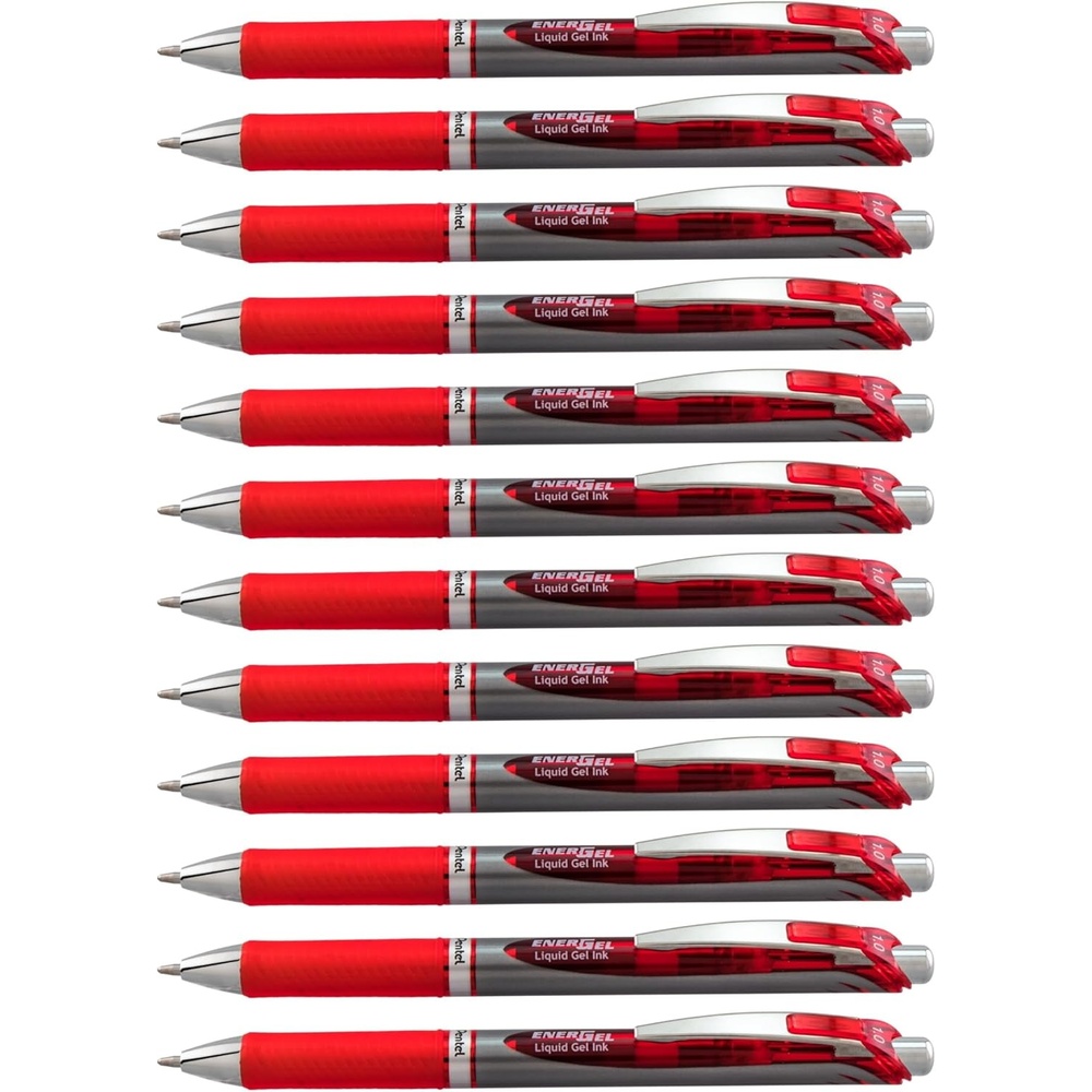 image:imagePentel EnerGel RTX Retractable Liquid Gel Pen Bold Line Metal Tip Violet Ink BL80V Pack of 1 12 Count TotalRed