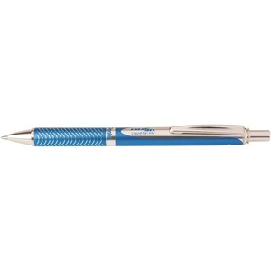 image:imagePentel EnerGel Alloy Retractable Liquid Gel Pen Red Barrel Black Ink 1 pack BL407BALight Blue