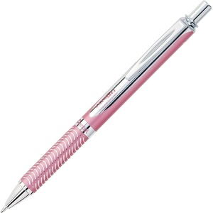 image:imagePentel EnerGel Alloy Retractable Liquid Gel Pen Red Barrel Black Ink 1 pack BL407BAPink
