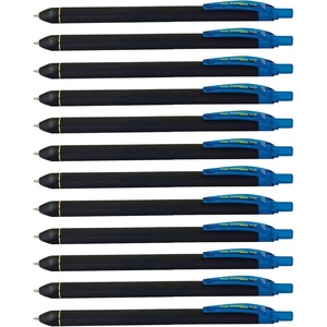 image:imagePentel EnerGel Kuro Liquid Gel Pen 07mm Medium line Orange Ink 12 Pack BL437R1FSky Blue