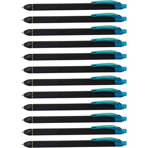 image:imagePentel EnerGel Kuro Liquid Gel Pen 07mm Medium line Orange Ink 12 Pack BL437R1FTurquoise