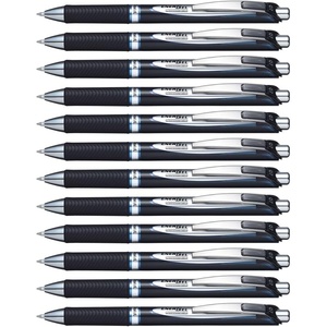 image:imagePentel EnerGel PRO Permanent Gel Pen 07mm Medium Line Red Ink Box of 12 Pens BLP77BBlue