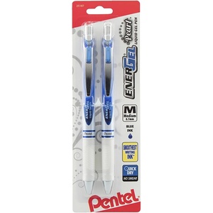 image:imagePentel EnerGel Pearl Deluxe RTX Retractable Liquid Gel Pen 07mm Accent Black Ink 2 Pack BL77WBP2ABlue