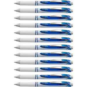 image:imagePentel EnerGel Pearl Deluxe RTX Retractable Liquid Gel Pen 07mm Accent Violet Ink Box of 12 BL77PWVBlue