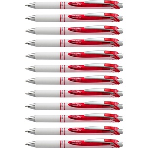image:imagePentel EnerGel Pearl Deluxe RTX Retractable Liquid Gel Pen 07mm Accent Violet Ink Box of 12 BL77PWVRed