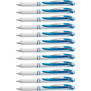 image:imagePentel EnerGel Pearl Deluxe RTX Retractable Liquid Gel Pen 07mm Accent Violet Ink Box of 12 BL77PWVSky Blue