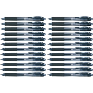 image:imagePentel EnerGelX Retractable Liquid Gel Pen 05mm Needle Tip Black Ink Box of 12 BLN105A12 Count Pack of 2