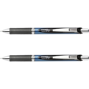 image:imagePentel Gel Ink Pen EnerGel RTX Retractable Gel Pen 07mm Needle Tip Violet Ink 2 Pack BLN77BP2VBlack