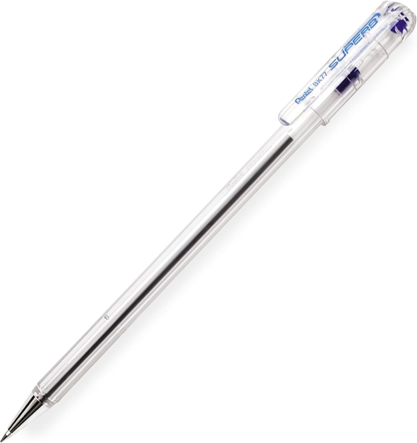 image:imagePentel Superb Ballpoint Pen Ball Point Pens 07mm Nib Tip 025mm Line Width Fine Line Refillable Ink BK77 Blue Ink In Envelope Gift Packaging Pack of 88