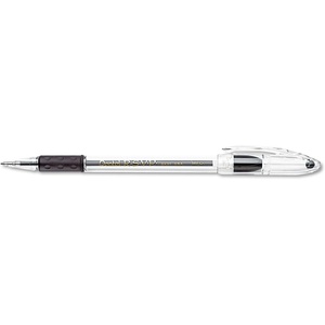 image:imagePentel Rsvp Ballpoint Pen Value Pack Stick Medium 1 Mm Black Ink Clearblack Barrel 24pack