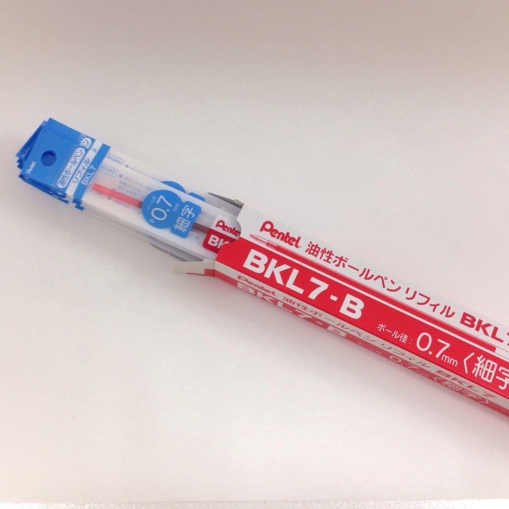 image:imagePentel BKL7B Ballpoint Pen Refills 07 Red Set of 10Red