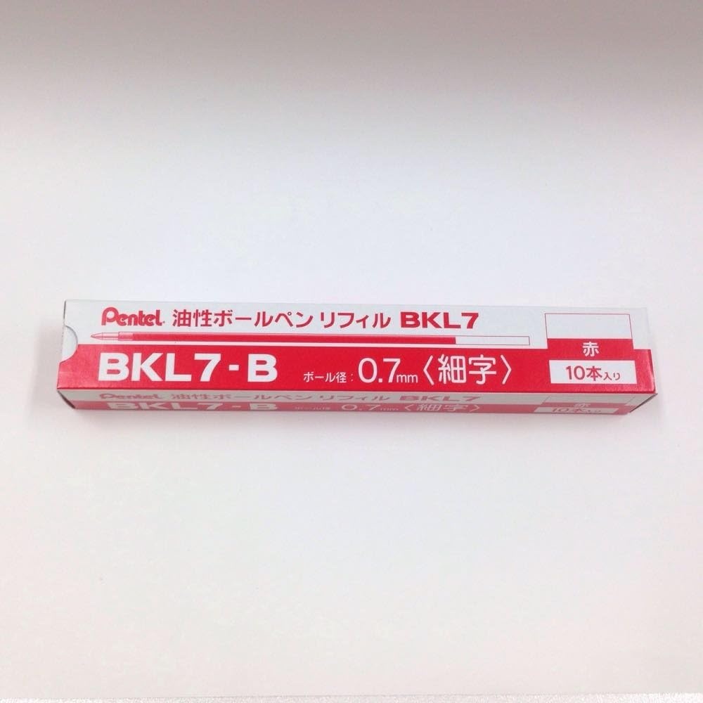 image:imagePentel BKL7B Ballpoint Pen Refills 07 Red Set of 10Red
