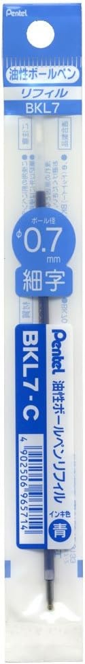 image:imagePentel BKL7C Ballpoint Pen Refill 07 Blue Set of 10