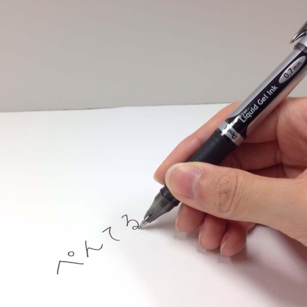 image:imagePentel BL57B EnerGel Ink Ballpoint Pen 07 Red 10 PiecesBlack Shaft