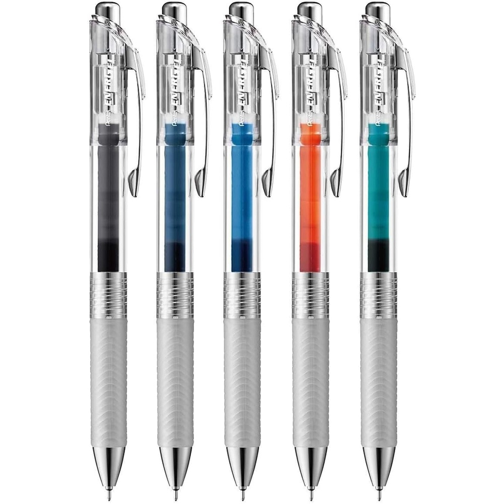 image:imagePentel EnerGel Ink Ballpoint Pen 002 inches 05 mm 5 Colors5color