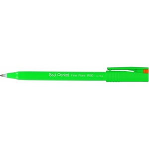 image:imagePentel R50 Rollerball Pen Green Barrel Waterbased 08mm Tip 04mm Line Green Ref R50D Pack of 12orange